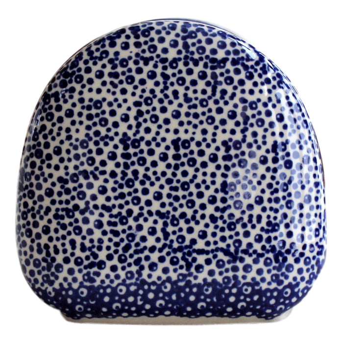 Blue Spatter - Napkin Holder  Polish Ceramics - PasParTou