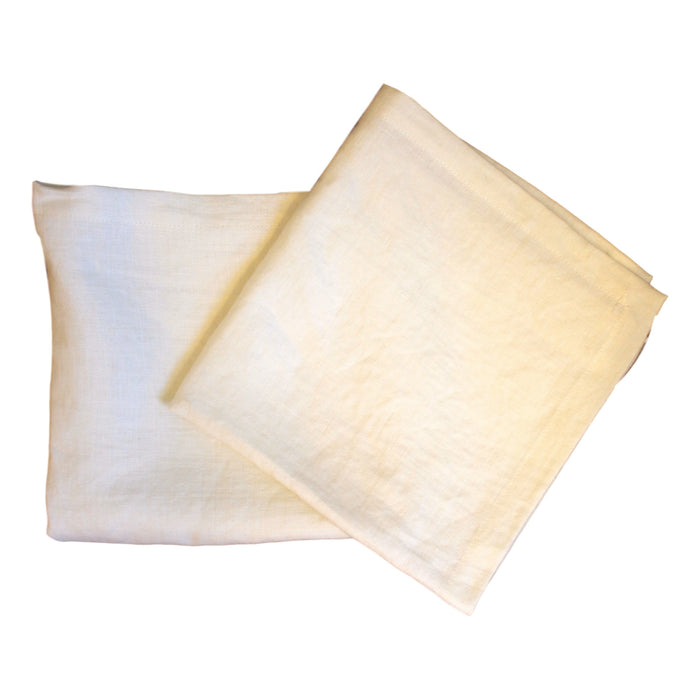 Napkins - Off White Softwashed Linen  napkins - PasParTou