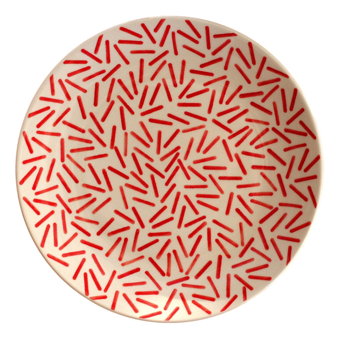Op Art Red - Salad Plate  Dinnerware - PasParTou