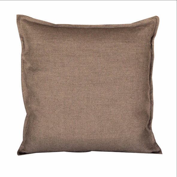 Pillow Soft Washed Linen Light Brown 16" x 16"  Pillows - PasParTou
