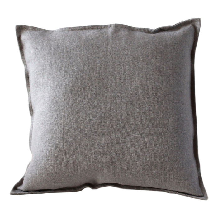 Pillow Soft Washed Linen Light Grey 20 x 20  Pillows - PasParTou
