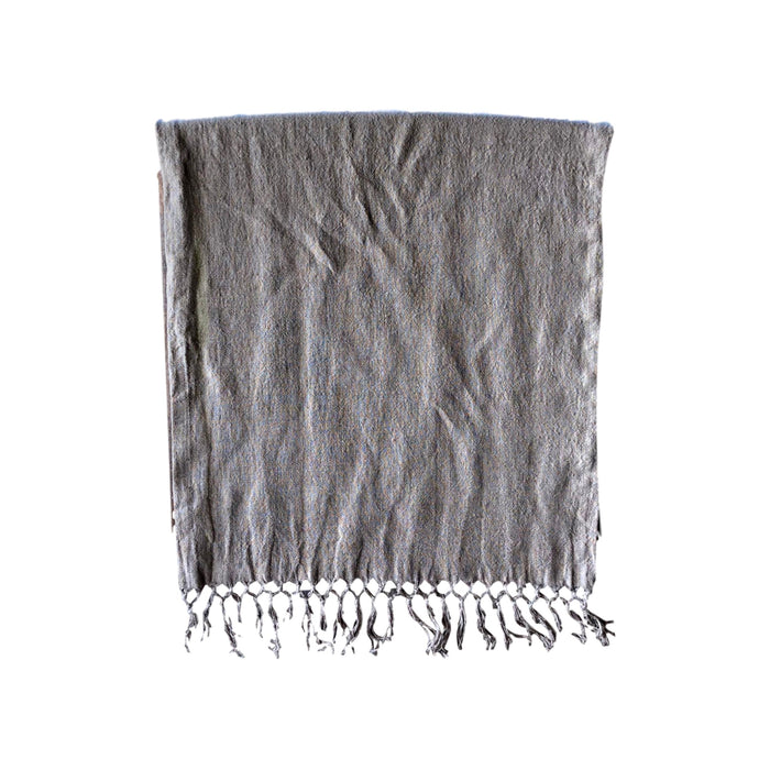 Runner - Softwashed Linen Fringed Runner - Grey - 20" wide  runners - PasParTou