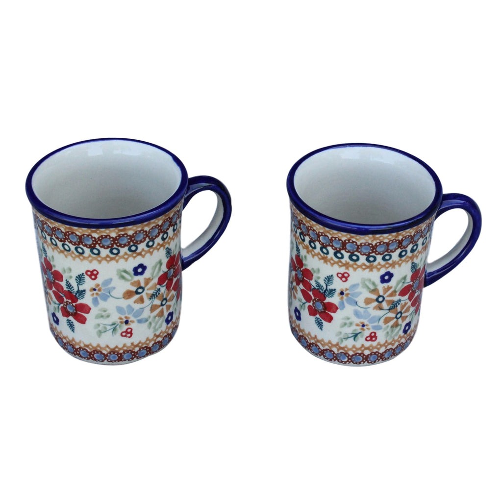 Harvest Floral 2 - Classic Handled Mug  Polish Ceramics - PasParTou