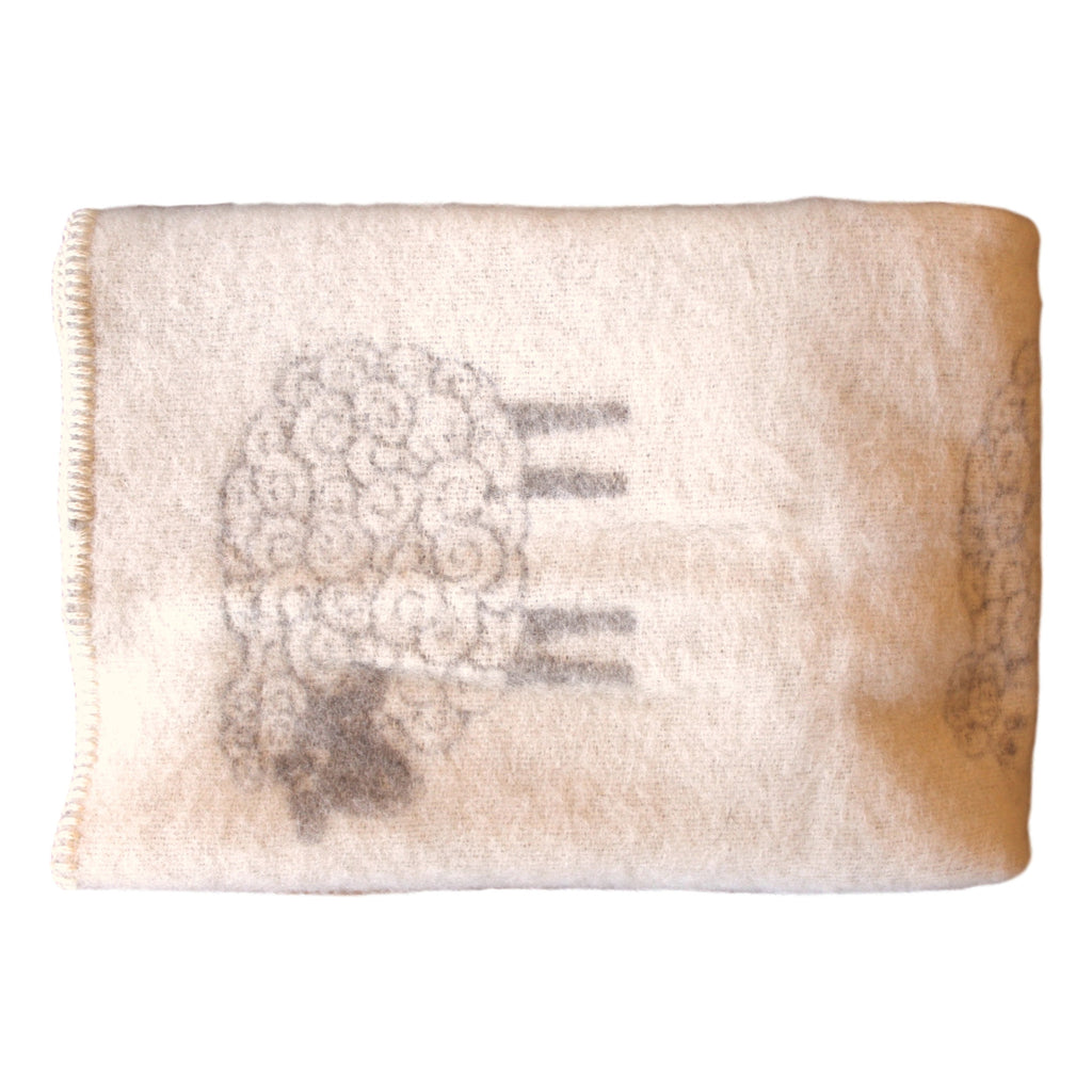 Organic Wool Baby Blanket - Sheep  baby blanket - PasParTou