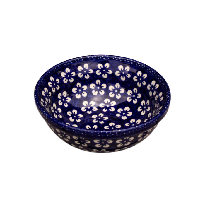 Blue Flowers - Dessert Bowl  Polish Ceramics - PasParTou