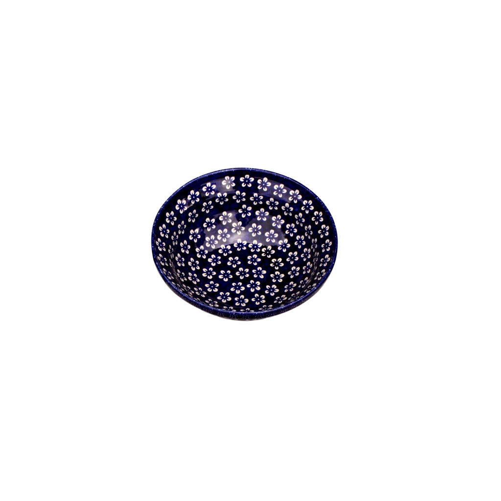 Blue Flowers - Medium Serving Bowl  Polish Ceramics - PasParTou