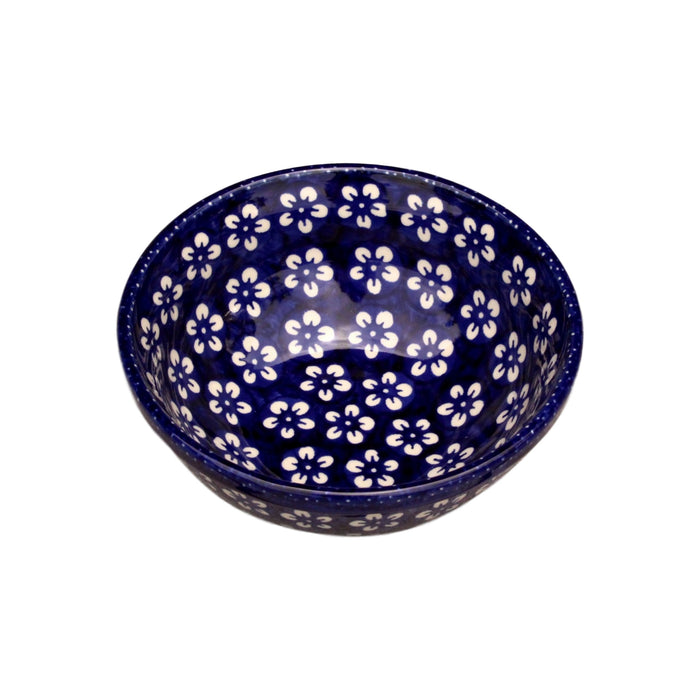 Blue Flowers - Salad Bowl  Polish Ceramics - PasParTou