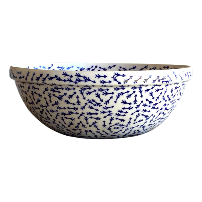 Blue Arrows - Medium Serving Bowl  Polish Ceramics - PasParTou