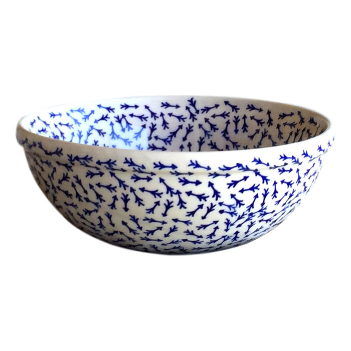 Blue Arrows - Salad Bowl  Polish Ceramics - PasParTou