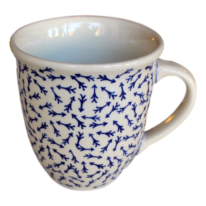 Blue Arrows - Big Cup  Polish Ceramics - PasParTou