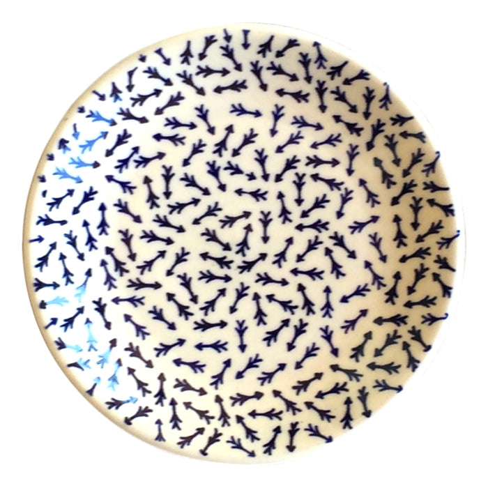 Blue Arrows - Dessert Plate  Polish Ceramics - PasParTou