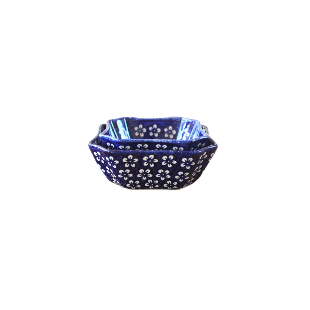 Blue Flowers - Bowl Magdalene M  Polish Ceramics - PasParTou