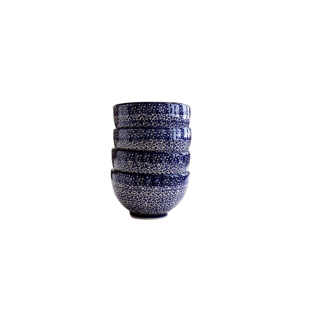 Blue Spatter - Bowl for starters  Polish Ceramics - PasParTou
