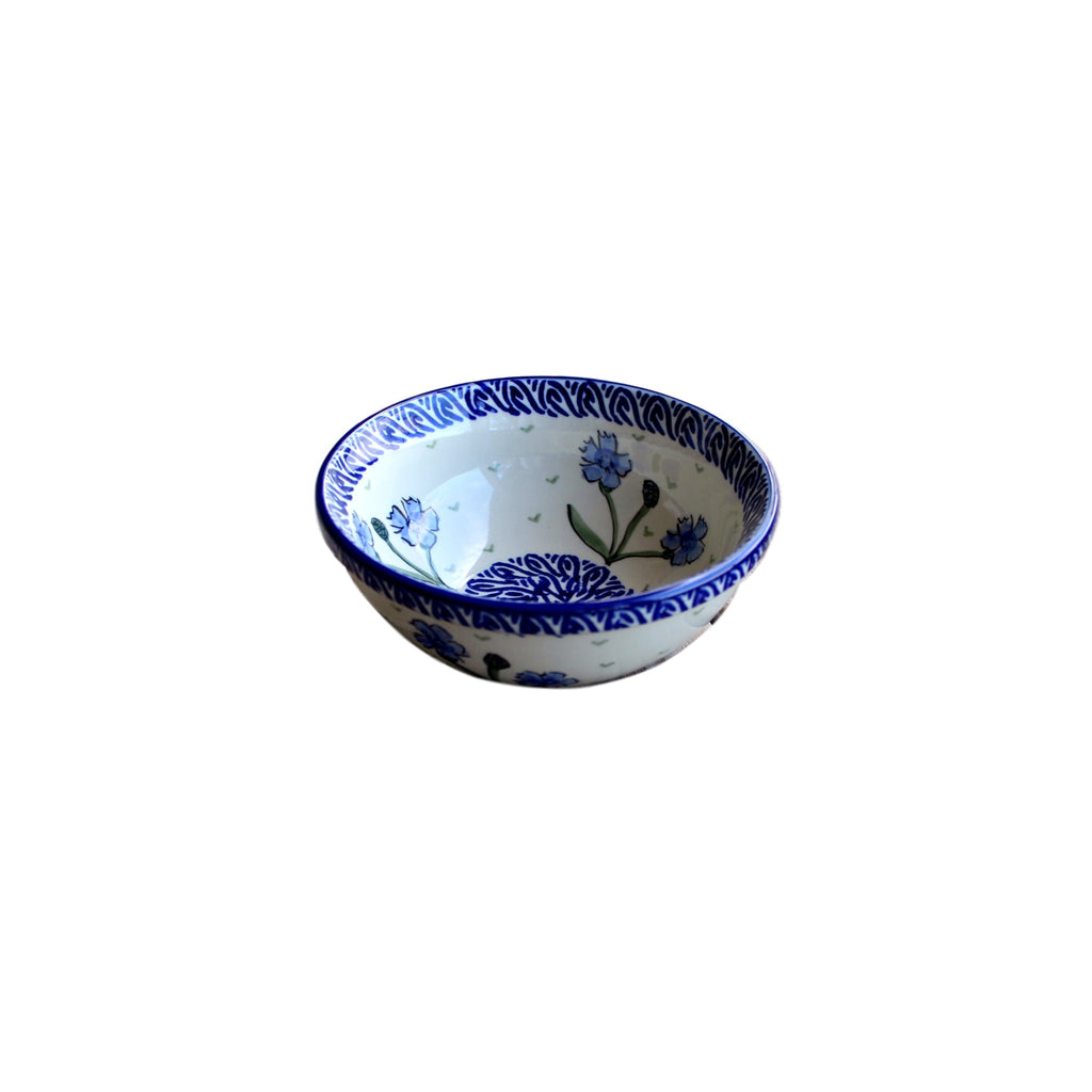 Blue Dahlia - Salad Bowl  Polish Ceramics - PasParTou