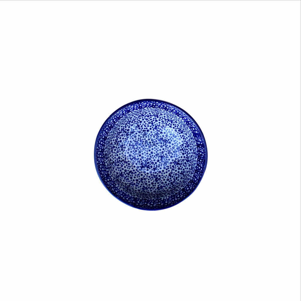 Blue Spatter - Dessert Bowl  Polish Ceramics - PasParTou