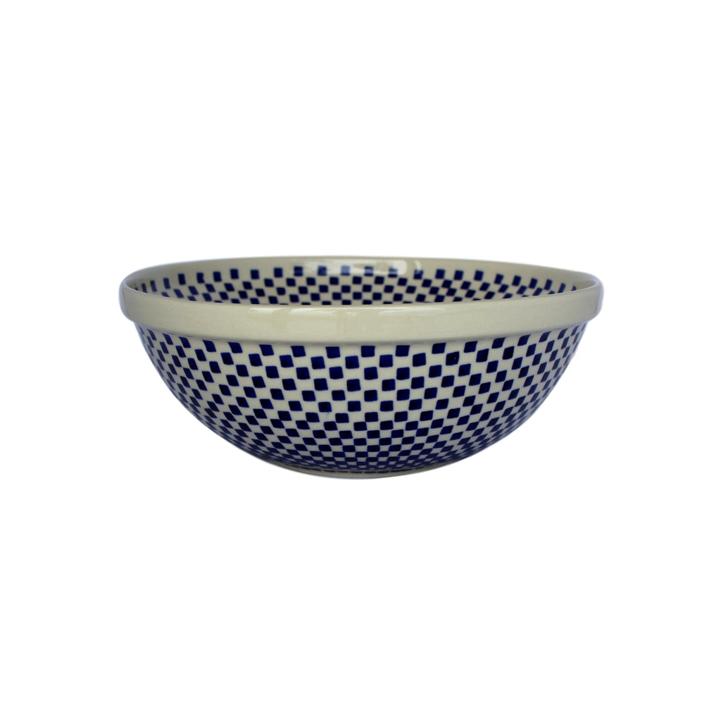 Checkerboard - Medium Serving Bowl  Polish Ceramics - PasParTou