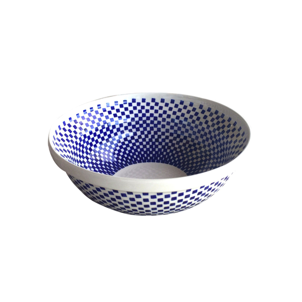 Checkerboard - Medium Serving Bowl  Polish Ceramics - PasParTou