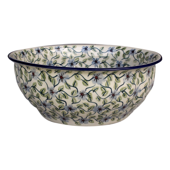 Spring Floral - Large Fluted Serving Bowl  Polish Ceramics - PasParTou