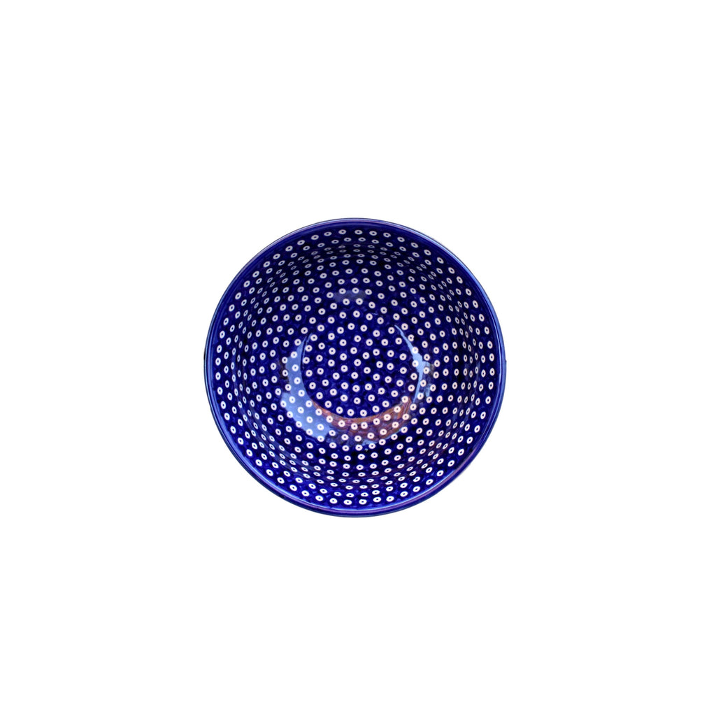 Dotty for Dots Navy - Small Serving Bowl  Polish Ceramics - PasParTou