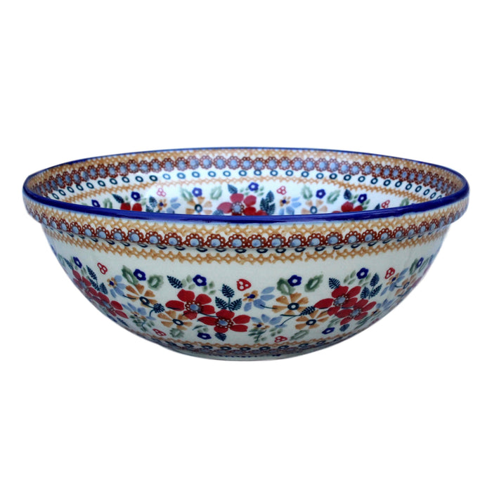 Harvest Floral 2 - Medium Serving Bowl  Polish Ceramics - PasParTou