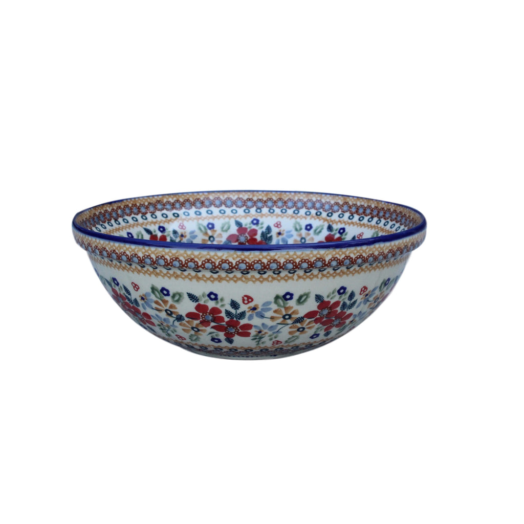 Harvest Floral 2 - Medium Serving Bowl  Polish Ceramics - PasParTou