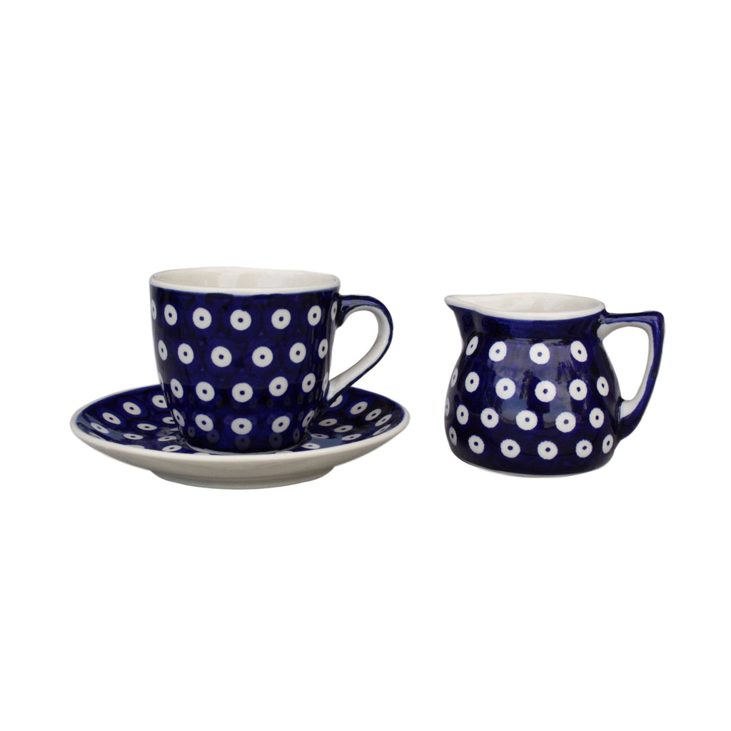 Dots in Dots - Cup & Saucer  Polish Ceramics - PasParTou