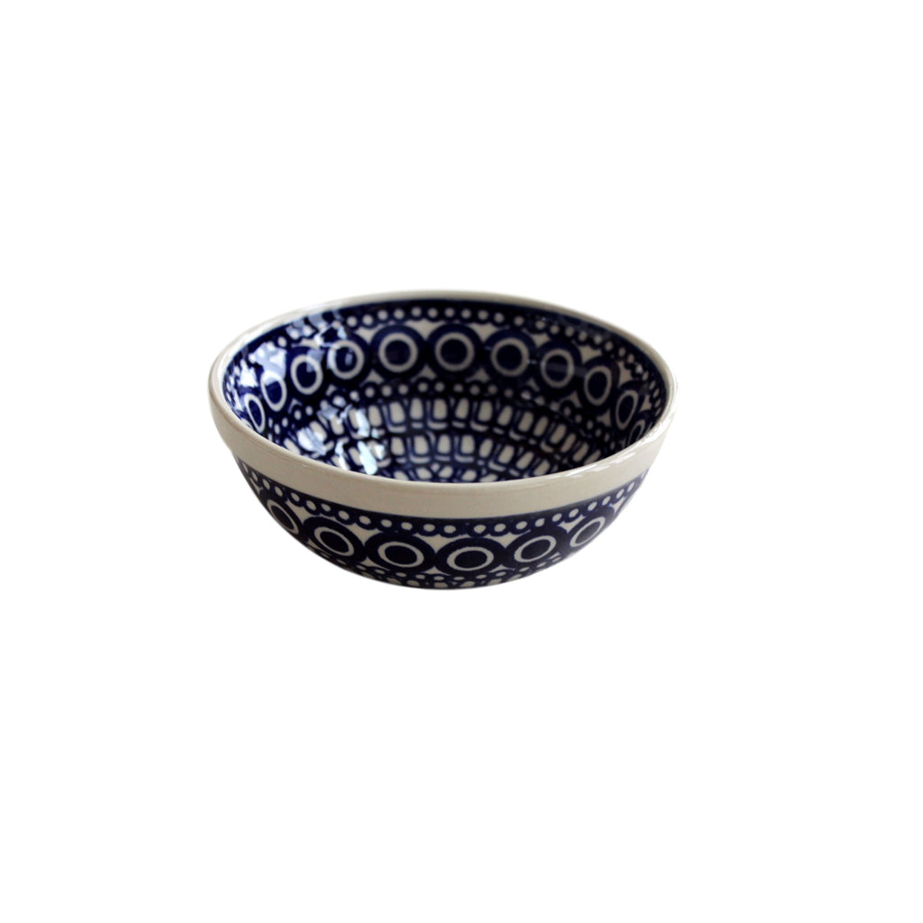 Circles - Dessert Bowl  Polish Ceramics - PasParTou