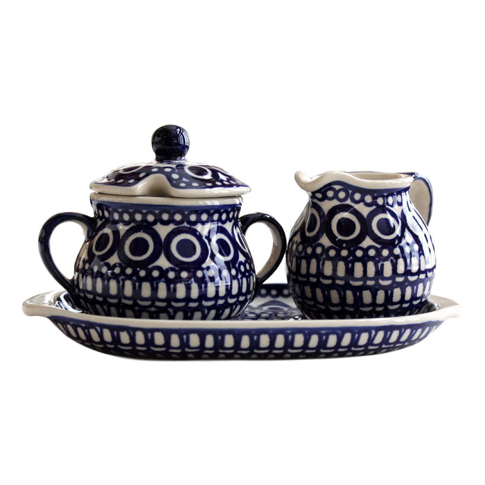Circles - Sugar bowl and creamer  Polish Ceramics - PasParTou
