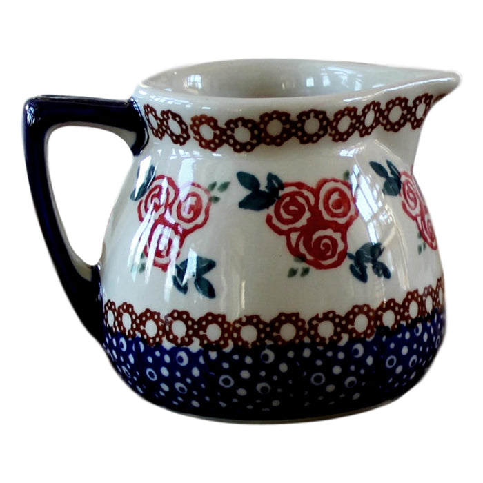 Red Rose - Small Creamer  Polish Ceramics - PasParTou