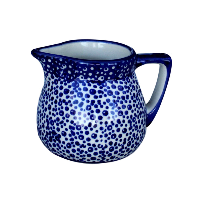 Blue Spatter - Mini Creamer  Polish Ceramics - PasParTou
