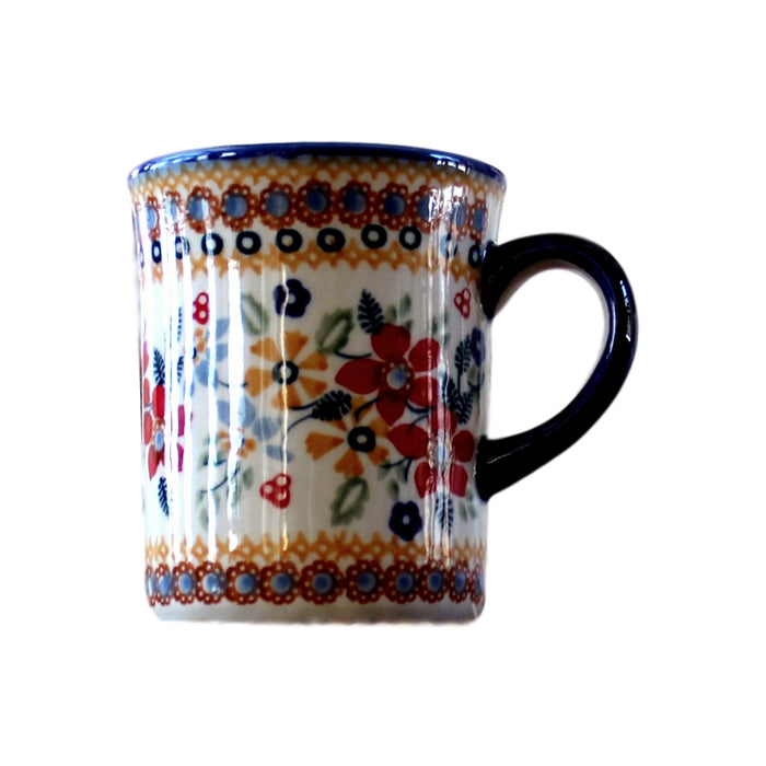 Harvest Floral 2 - Classic Handled Mug  Polish Ceramics - PasParTou