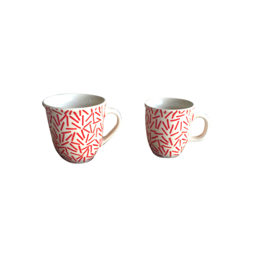 Op Art Red - Cup  Polish Ceramics - PasParTou