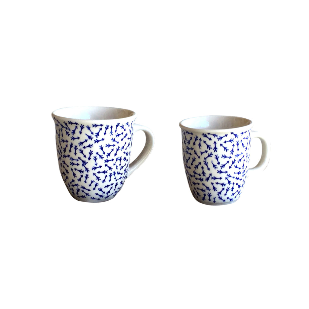 Blue Arrows - Big Cup  Polish Ceramics - PasParTou