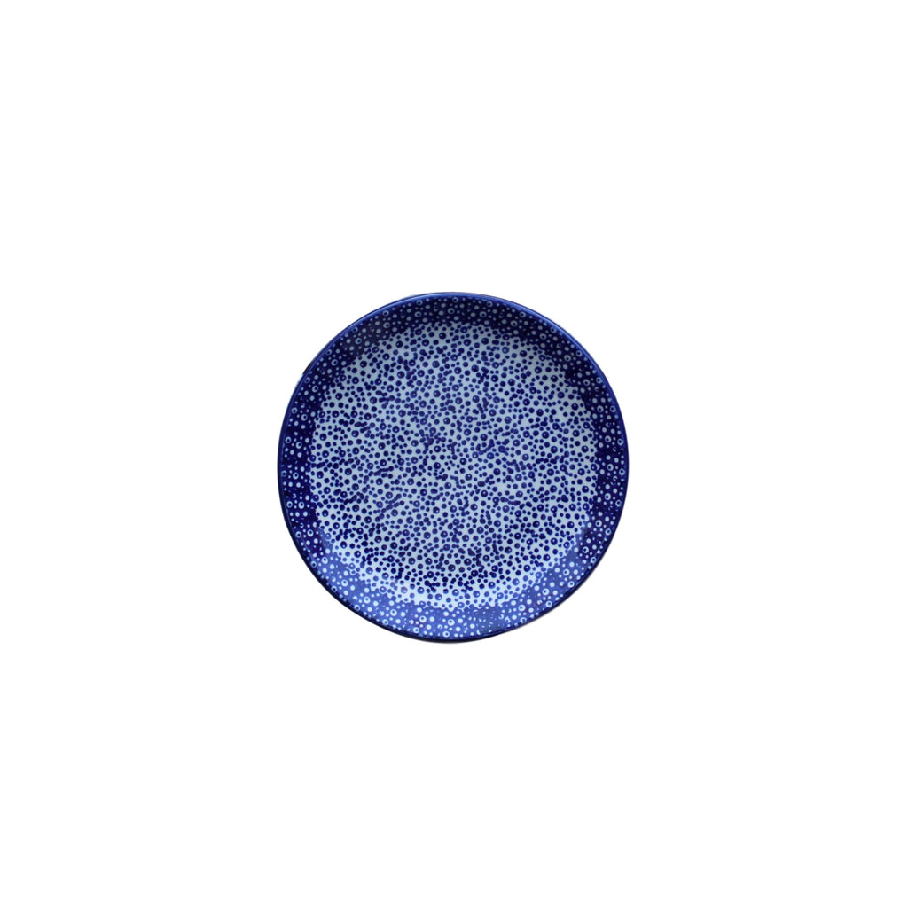 Blue Spatter - Dessert Plate  Polish Ceramics - PasParTou