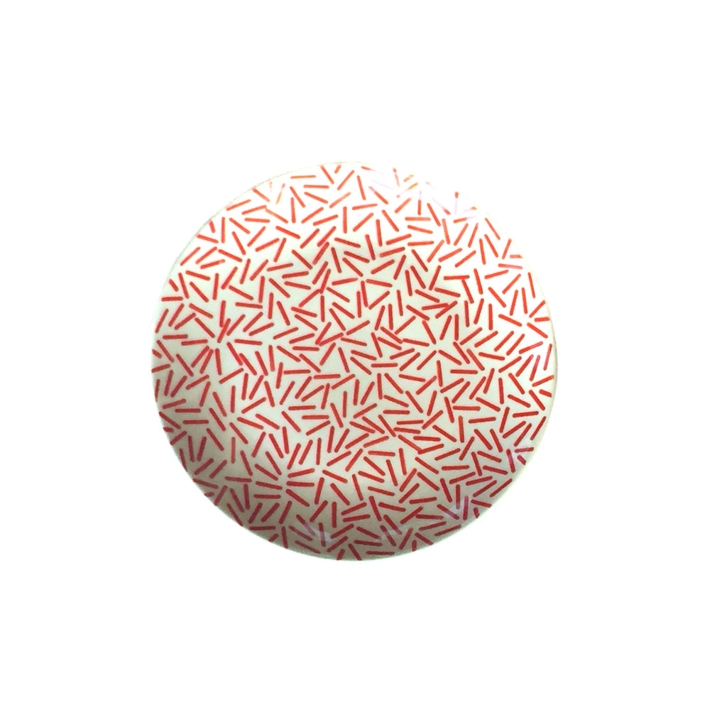 Op Art Red - Dinner Plate  Polish Ceramics - PasParTou