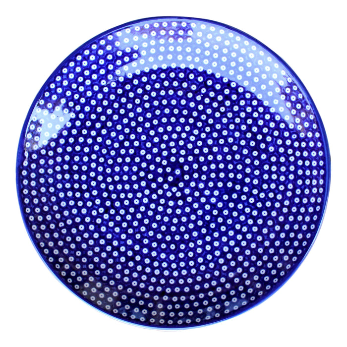 Dotty for Dots Navy - Dinner Plate  Polish Ceramics - PasParTou