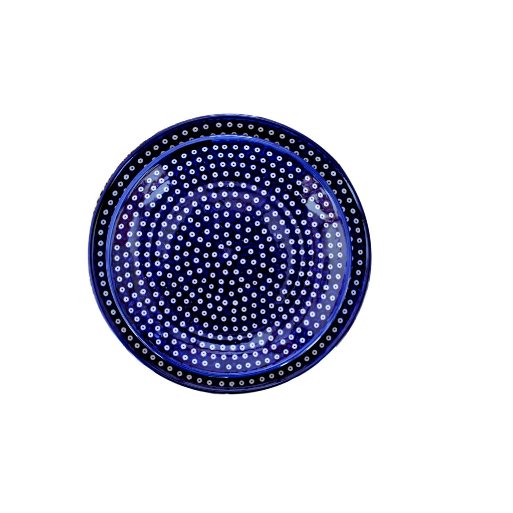 Dotty for Dots Navy - Salad Plate  Polish Ceramics - PasParTou