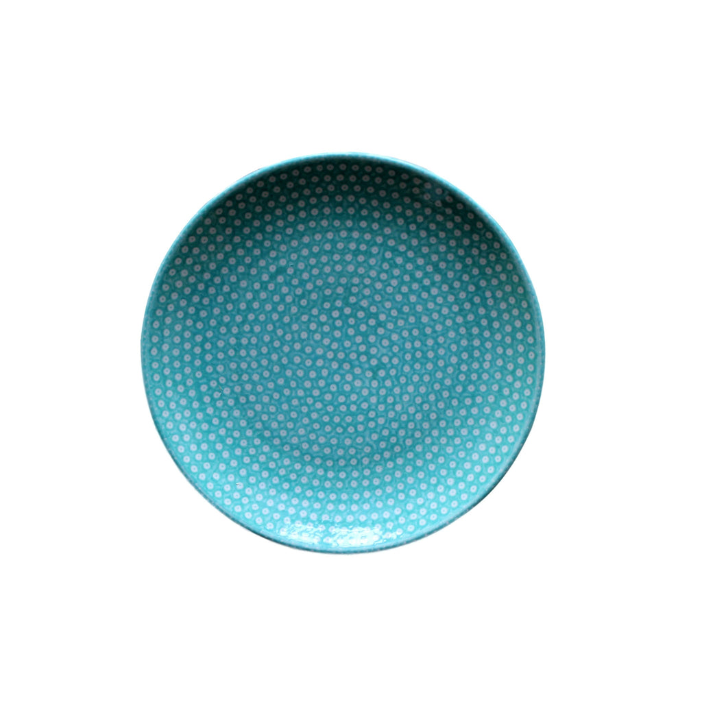 Dotty for Dots Mint - Dinner Plate  Polish Ceramics - PasParTou