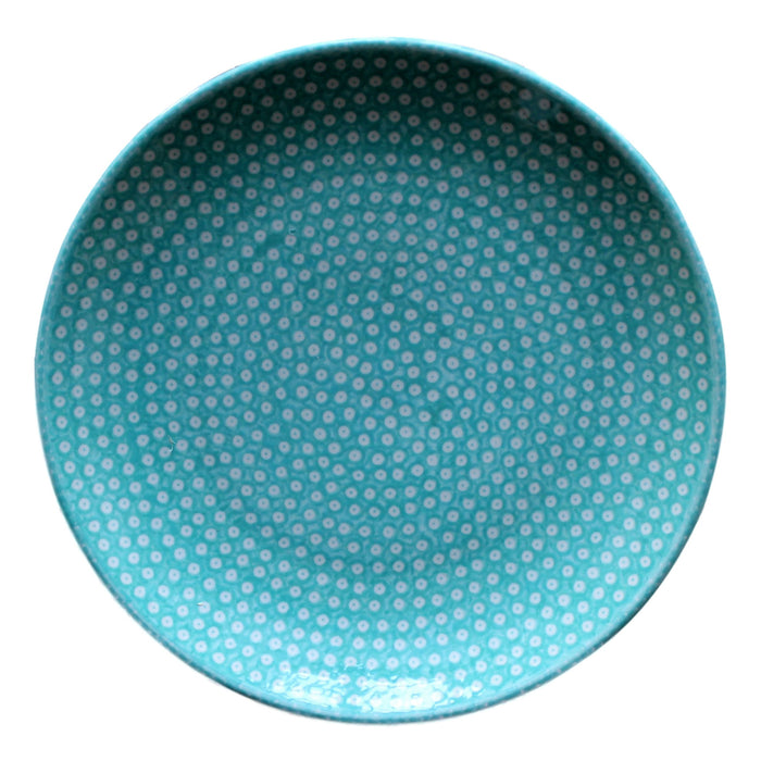 Dotty for Dots Mint - Dinner Plate  Polish Ceramics - PasParTou