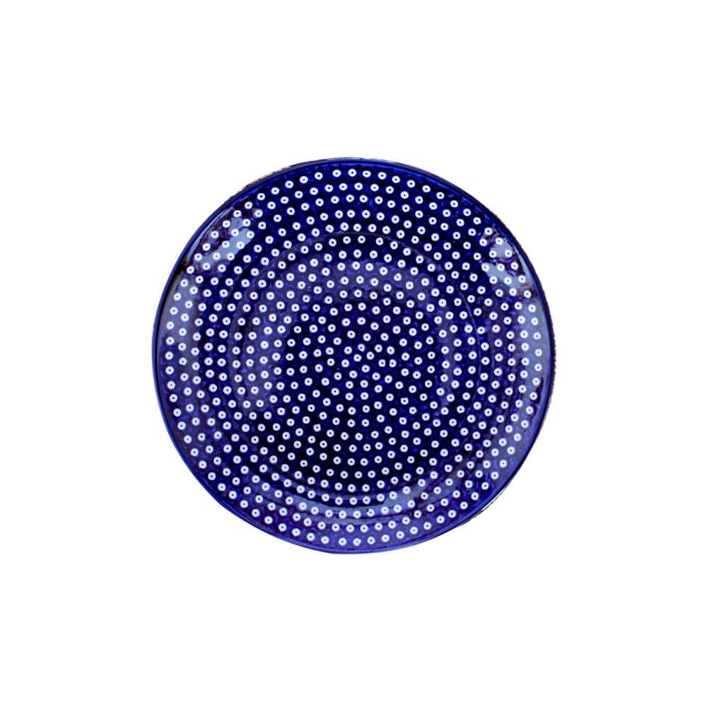 Dotty for Dots Navy - Salad Plate  Polish Ceramics - PasParTou