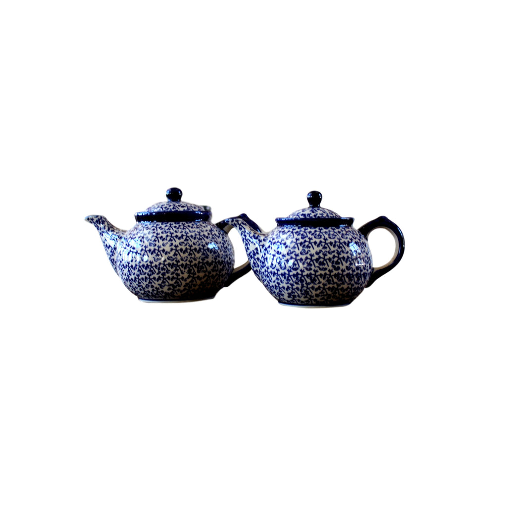 Blue Fern - Small Teapot  Polish Ceramics - PasParTou