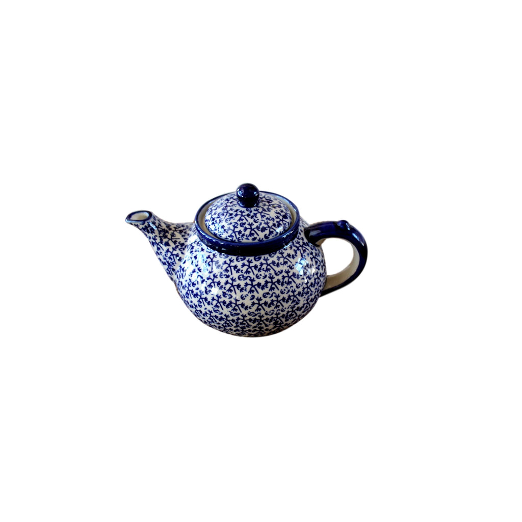 Blue Fern - Large Teapot  Polish Ceramics - PasParTou