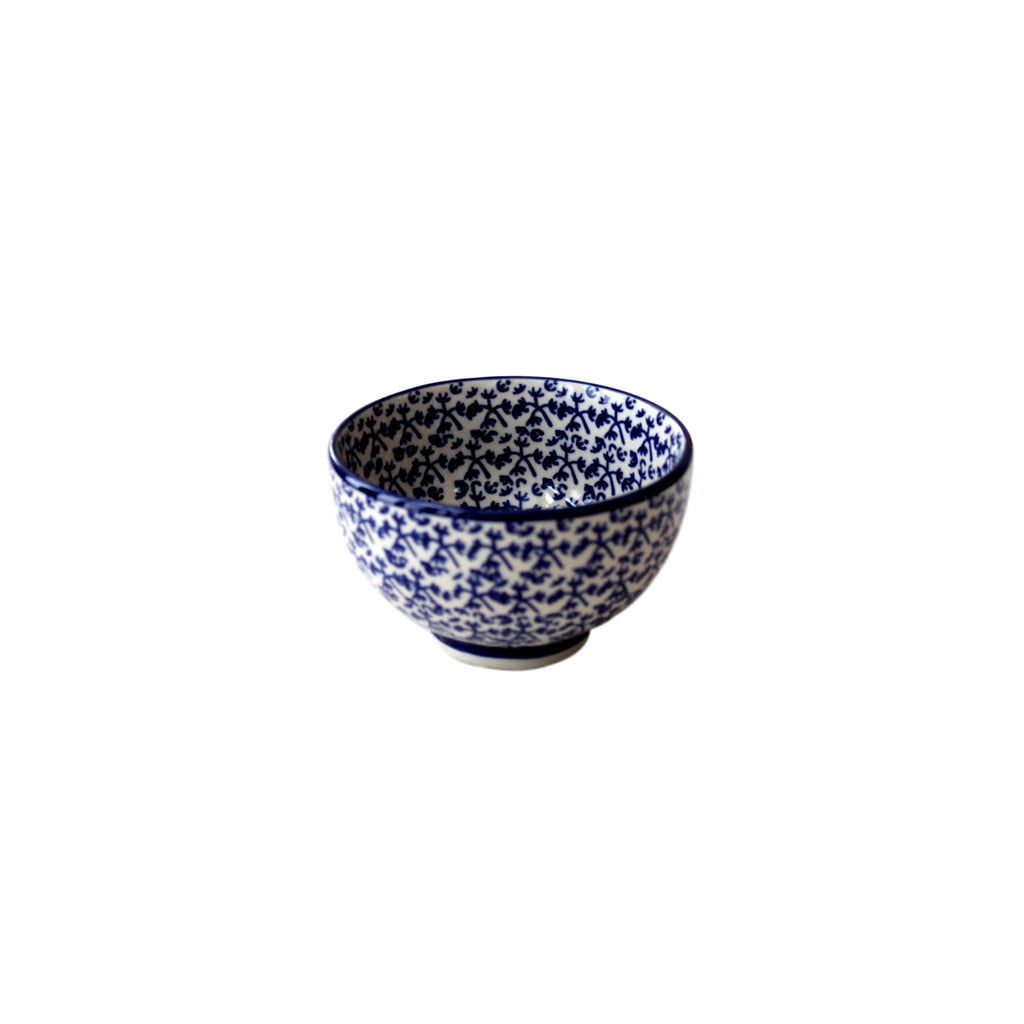 Blue Fern- Bowl for starters  Polish Ceramics - PasParTou