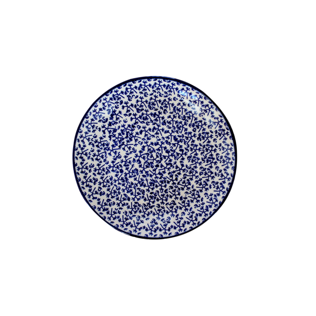 Blue Fern - Salad Plate  Polish Ceramics - PasParTou