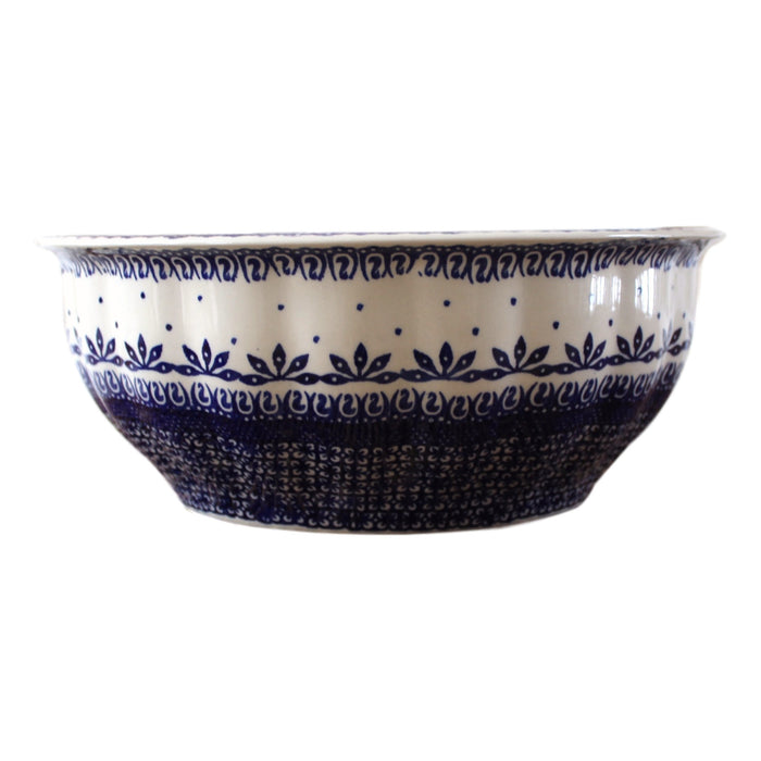 Greco - Large Fluted Serving Bowl  Polish Ceramics - PasParTou