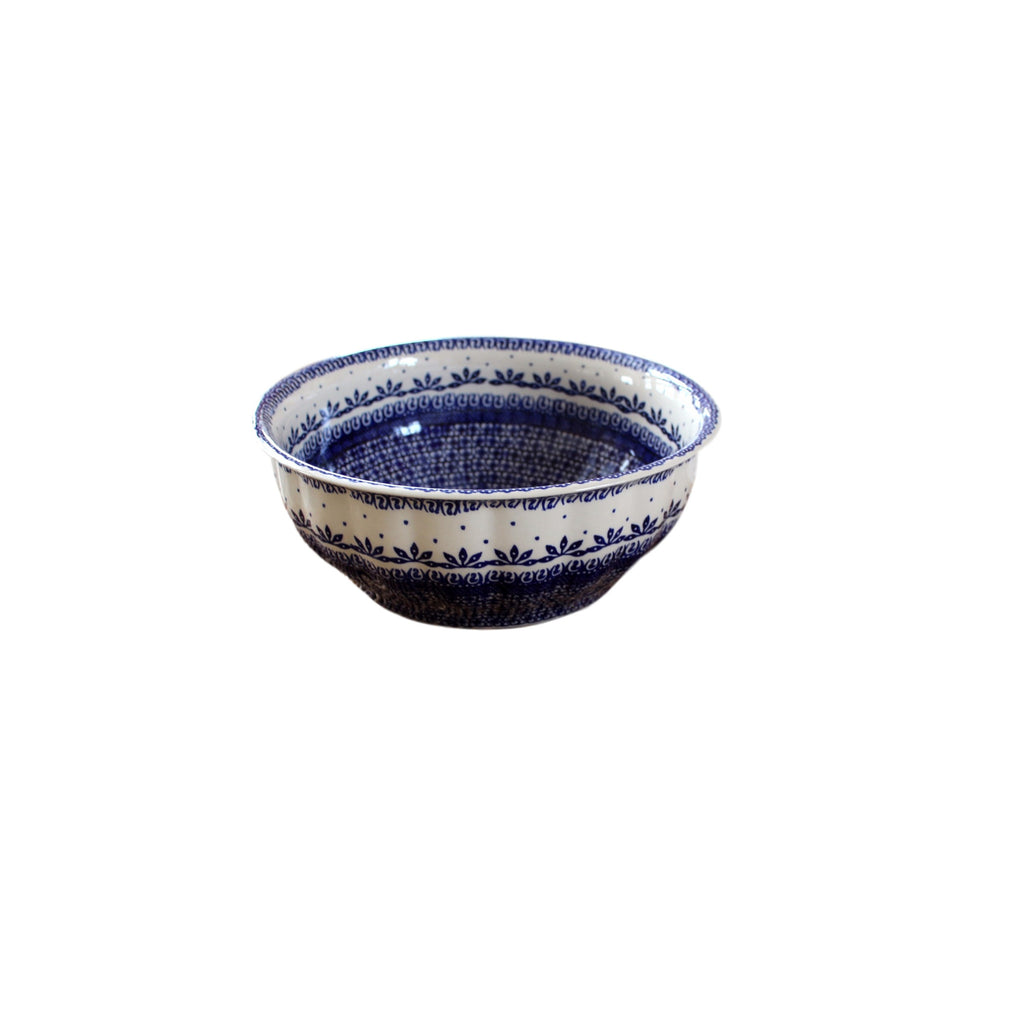 Greco - Large Fluted Serving Bowl  Polish Ceramics - PasParTou
