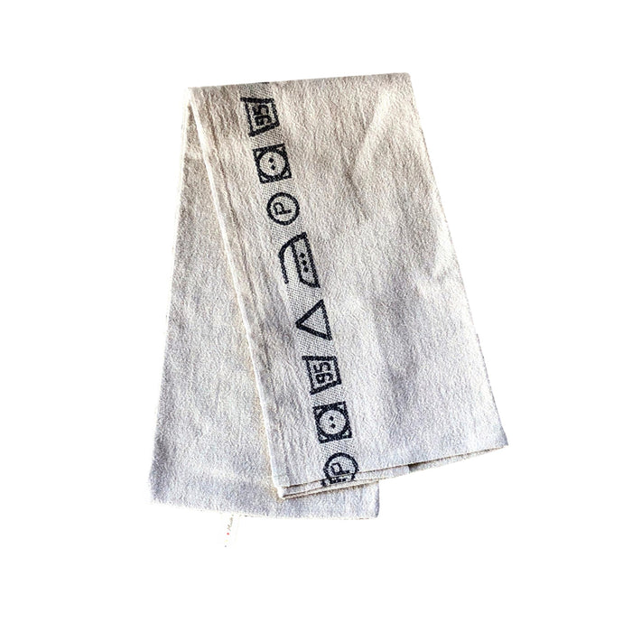 Teatowel - "Code Entretien" Black  teatowel - PasParTou