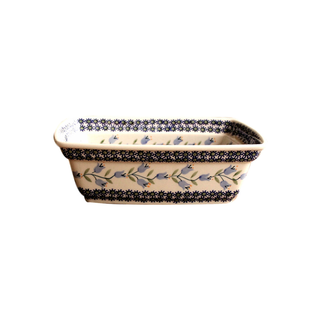 Bluebells - Deep Rectangular Baker  Polish Ceramics - PasParTou