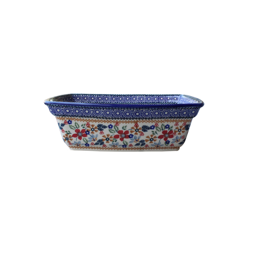 Harvest Floral - Deep Rectangular Baker  Polish Ceramics - PasParTou