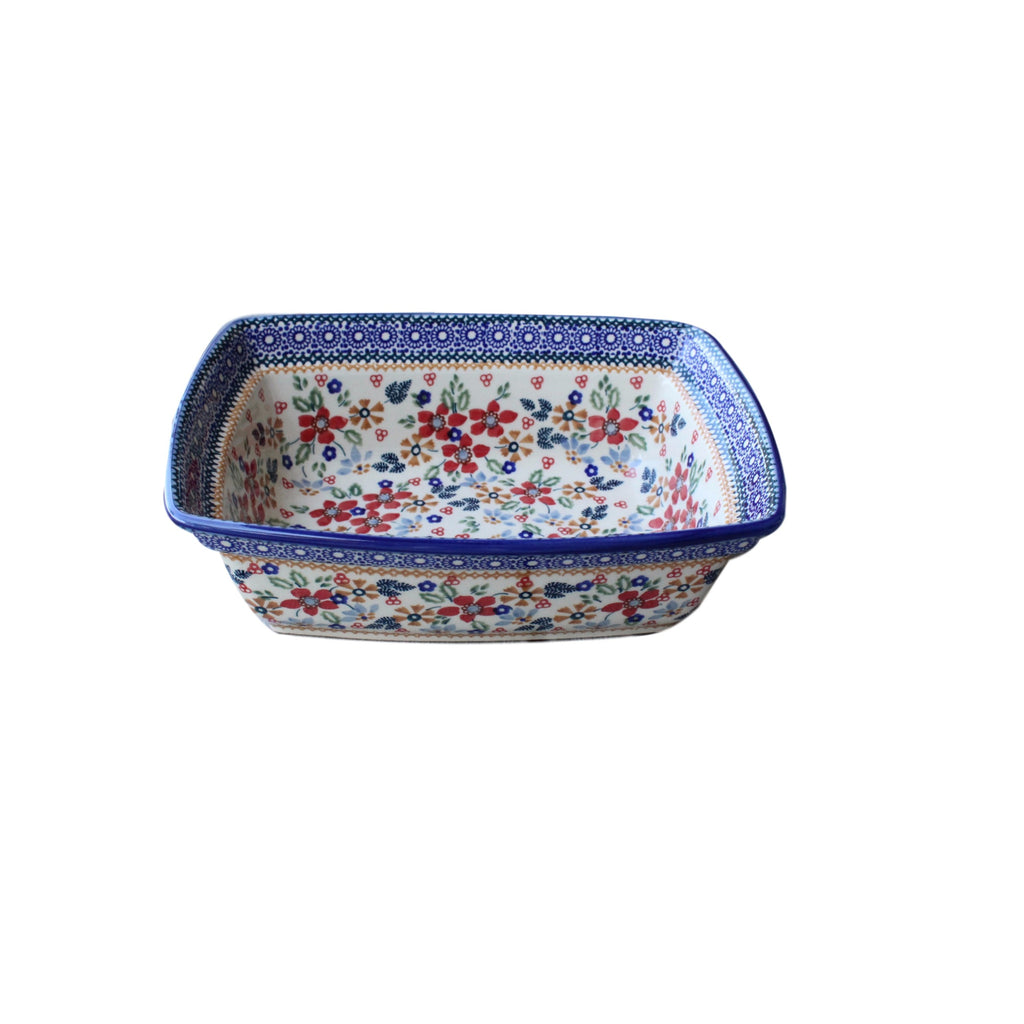 Harvest Floral - Deep Rectangular Baker  Polish Ceramics - PasParTou